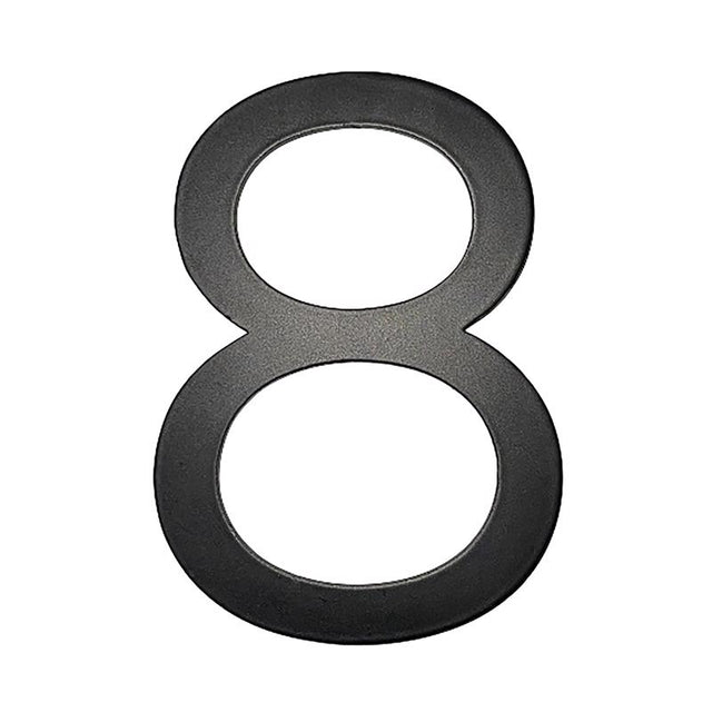Adoorn 4 in. Black Aluminum Self-Adhesive Mailbox Number 8 1 pc
