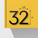 Adoorn 4 in. Black Aluminum Self-Adhesive Mailbox Number 8 1 pc
