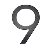 Adoorn 4 in. Black Aluminum Self-Adhesive Mailbox Number 9 1 pc