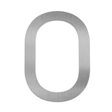 Adoorn 4 in. Silver Aluminum Self-Adhesive Mailbox Number 0 1 pc