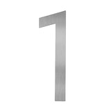Adoorn 4 in. Silver Aluminum Self-Adhesive Mailbox Number 1 1 pc