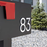 Adoorn 4 in. Silver Aluminum Self-Adhesive Mailbox Number 5 1 pc