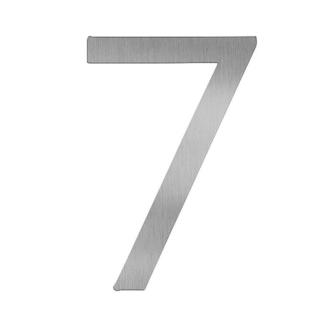 Adoorn 4 in. Silver Aluminum Self-Adhesive Mailbox Number 7 1 pc