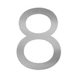 Adoorn 4 in. Silver Aluminum Self-Adhesive Mailbox Number 8 1 pc