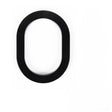 Adoorn 6 in. Black Aluminum Screw-On House Number 0 1 pc