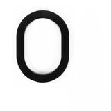 Adoorn 6 in. Black Aluminum Screw-On House Number 0 1 pc