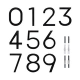 Adoorn 6 in. Black Aluminum Screw-On House Number 3 1 pc