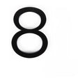 Adoorn 6 in. Black Aluminum Screw-On House Number 8 1 pc
