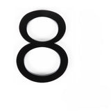 Adoorn 6 in. Black Aluminum Screw-On House Number 8 1 pc