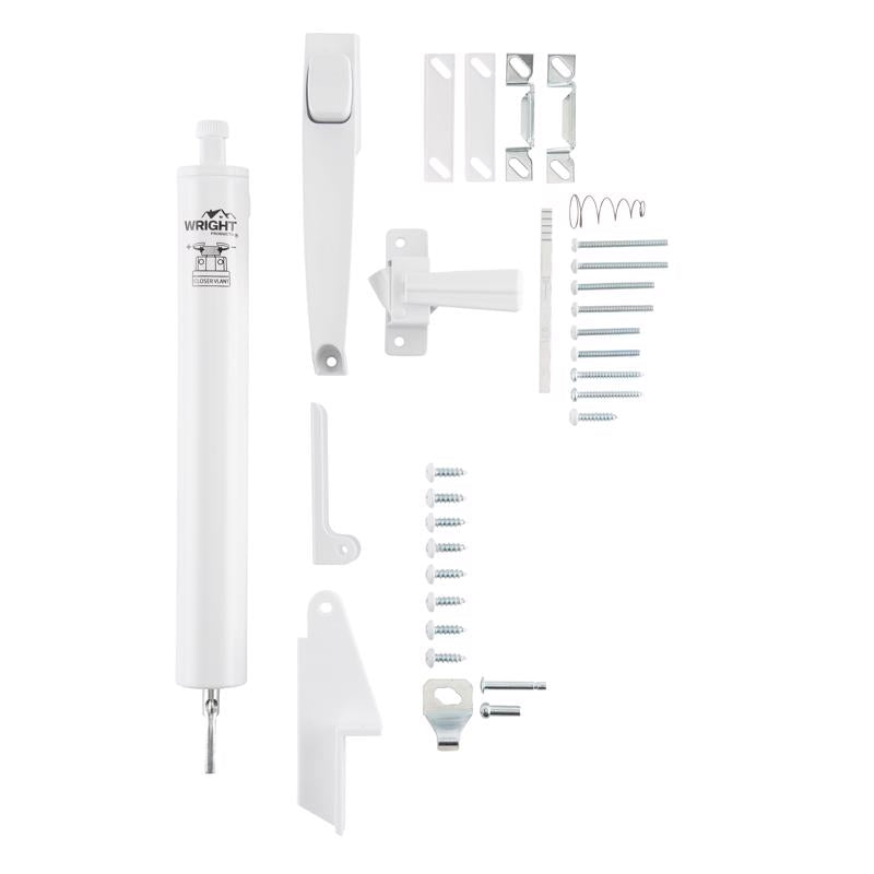 Wright Products 1-1/4 in. D X 10-11/16 in. L White Steel Lanai Door Repair Kit 1 pc