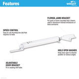 Wright Products 1-1/4 in. D X 10-11/16 in. L White Steel Lanai Door Repair Kit 1 pc