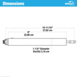 Wright Products 1-1/4 in. D X 10-11/16 in. L White Steel Lanai Door Repair Kit 1 pc