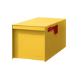 Adoorn Galvanized Steel Post Mount Curb Yellow Mailbox