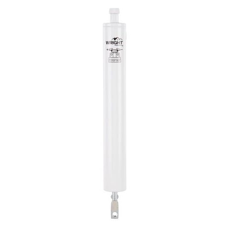 Wright White Aluminum Pneumatic Adjustable Hinge Pin Door Closer