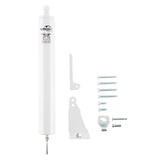 Wright White Aluminum Pneumatic Adjustable Hinge Pin Door Closer