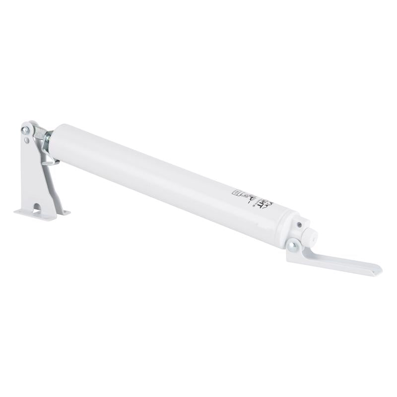 Wright White Aluminum Pneumatic Adjustable Hinge Pin Door Closer