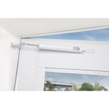Wright White Aluminum Pneumatic Adjustable Hinge Pin Door Closer