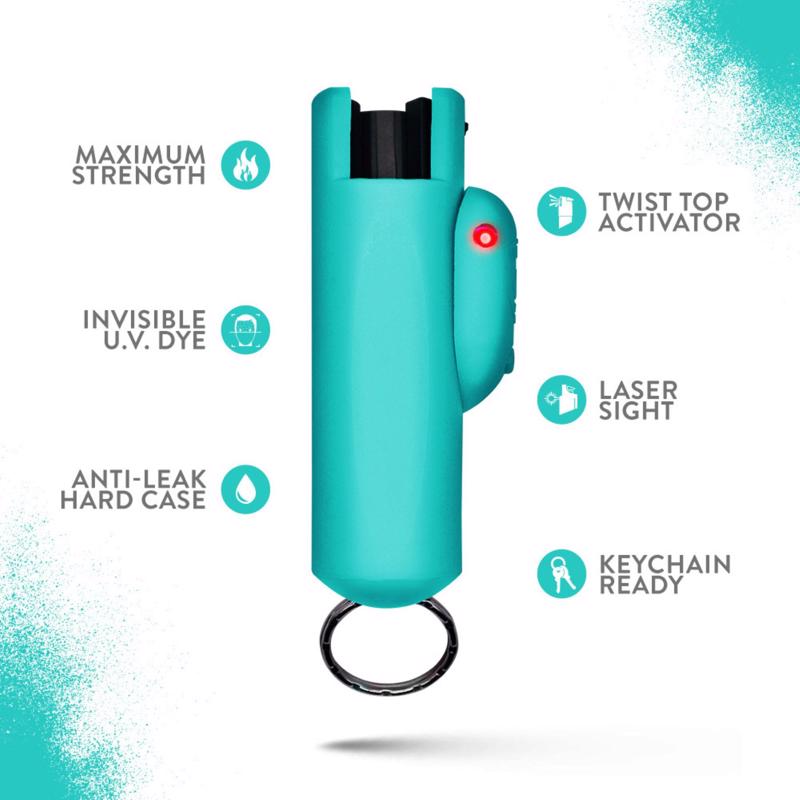 Guard Dog Security AccuFire Teal Plastic Pepper Spray