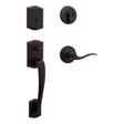 Kwikset Prescott Venetian Bronze Entry Handleset 1.75 in.