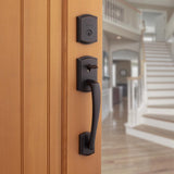Kwikset Prescott Venetian Bronze Entry Handleset 1.75 in.