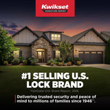 Kwikset Prescott Venetian Bronze Entry Handleset 1.75 in.