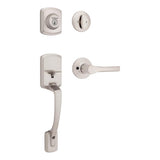 Kwikset Henley Satin Nickel Entry Handleset 1.75 in.