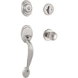 Kwikset Dakota Satin Nickel Entry Handleset 1.75 in.