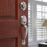 Kwikset Dakota Satin Nickel Entry Handleset 1.75 in.