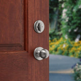 Kwikset Dakota Satin Nickel Entry Handleset 1.75 in.