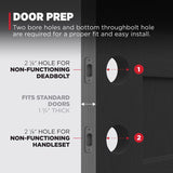 Kwikset Dakota Satin Nickel Entry Handleset 1.75 in.