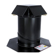Air Vent 8 in. D Powder-Coated Black Steel Roof Jack