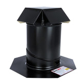 Air Vent 8 in. D Powder-Coated Black Steel Roof Jack