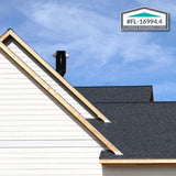 Air Vent 8 in. D Powder-Coated Black Steel Roof Jack