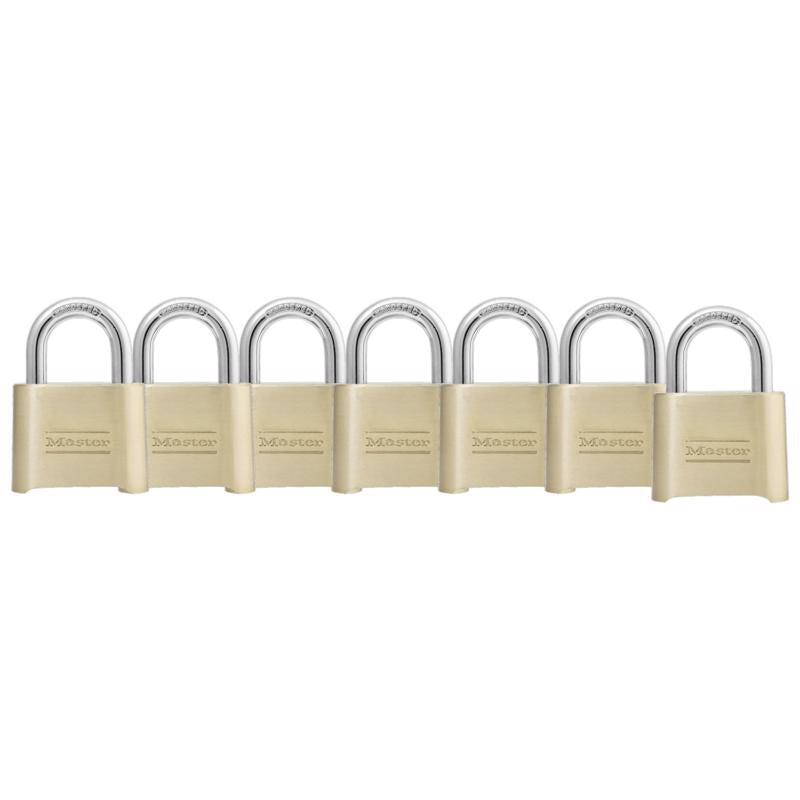 Master Lock 2 in. W Brass Resettable Combination Padlock