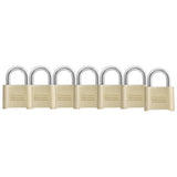 Master Lock 2 in. W Brass Resettable Combination Padlock
