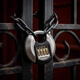 Magnum 2-3/4 in. W Stainless Steel 4-Pin Cylinder Shrouded Padlock