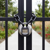 Magnum 2-3/4 in. W Stainless Steel 4-Pin Cylinder Shrouded Padlock