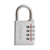 Master Lock 1-9/16 in. W Metal 4-Digit Combination Combination Padlock