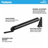 Wright Products Black Aluminum Pneumatic Door Closer