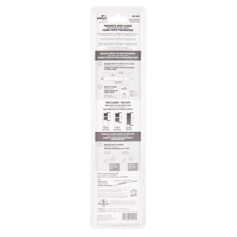 Wright Products Bronze Aluminum Pneumatic Door Closer