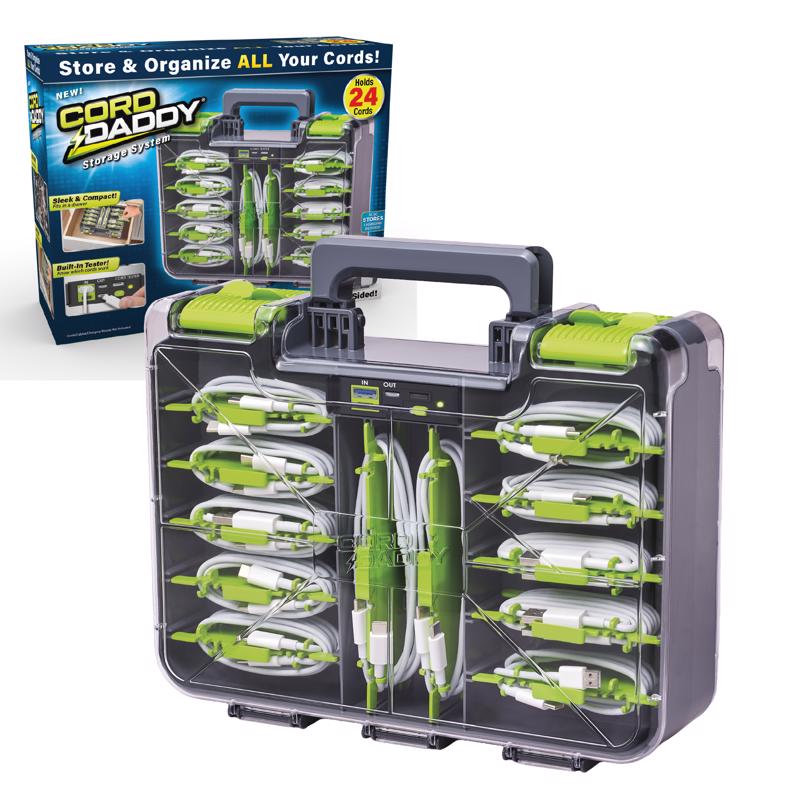 Cord Daddy Gray Plastic Cord Organizer
