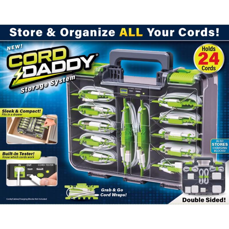 Cord Daddy Gray Plastic Cord Organizer