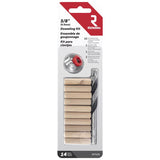 Richelieu Round Wood Dowel Kits 3/8 in. D X 1.5 in. L 14 pk Natural