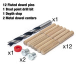 Richelieu Round Wood Dowel Kits 3/8 in. D X 1.5 in. L 14 pk Natural
