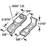 Prime-Line Plastic Coated Brown Plastic/Steel Bracket 2 pc