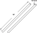 Prime-Line 16 in. L X 1/2 in. D Wire Winding Rods