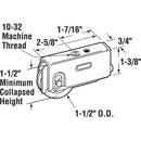 Prime-Line 1-1/2 in. D X 5/16 in. L Steel Roller Assembly 1 pk