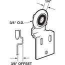 Prime-Line 3/4 in. D X 1/4 in. L Mill Nylon/Steel Roller Assembly 2 pk