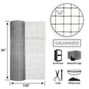 Garden Craft 36 in. H X 100 ft. L Galvanized Steel Hardware Cloth 1/2 in.