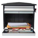 Gibraltar Mailboxes Mailsafe Contemporary Aluminum Wall Mount Black Locking Mailbox